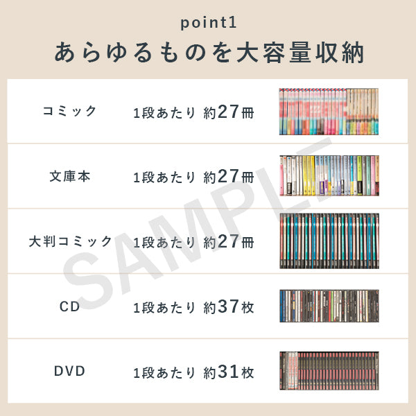 ブックシェルフ 収納家具 ラック 本棚 収納 コミック 大量収納 大量 幅45cm おしゃれ 北欧 シンプル モダン
