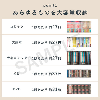 ブックシェルフ 収納家具 ラック 本棚 収納 コミック 大量収納 大量 幅45cm おしゃれ 北欧 シンプル モダン