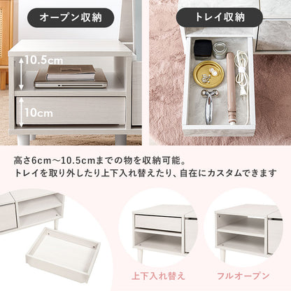 コスメテーブル テーブル センターテーブル 天板 ドレッサー センター 幅75cm おしゃれ 北欧 シンプル モダン