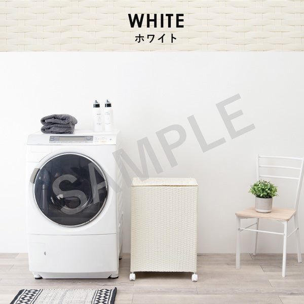 キャスター付収納ボックス 収納家具 チェスト ランドリー バスケットタイプ 通気 水回り おしゃれ 北欧