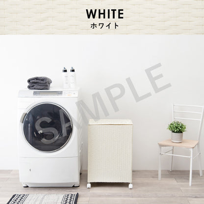 キャスター付収納ボックス 収納家具 チェスト ランドリー バスケットタイプ 通気 水回り おしゃれ 北欧