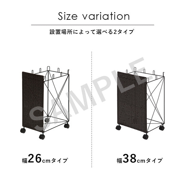 分別ごみ箱ラック キッチン収納 ダストボックス ビニール袋 ダストワゴン ビニール 分別 ダスト ワゴン 樹脂
