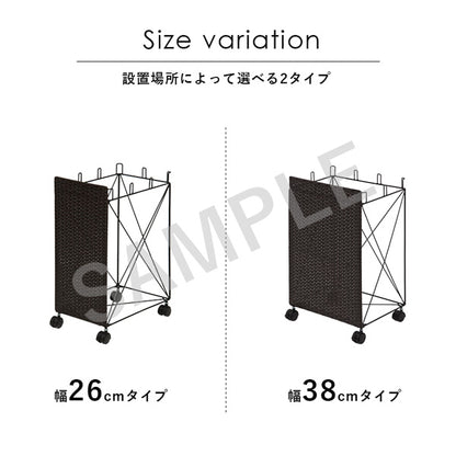 分別ごみ箱ラック キッチン収納 ダストボックス ビニール袋 ダストワゴン ビニール 分別 ダスト ワゴン 樹脂