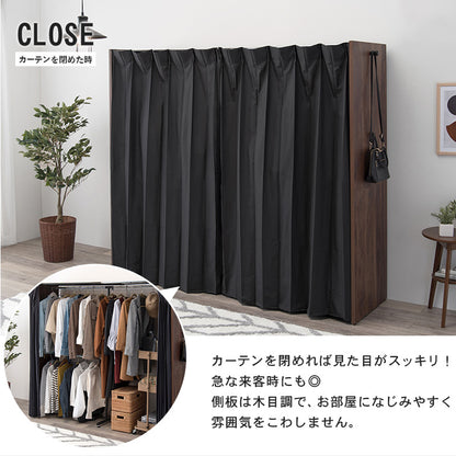 伸縮クローゼット 収納家具 ハンガーラック クローゼットハンガー スペース 伸縮 クローゼット ハンガー