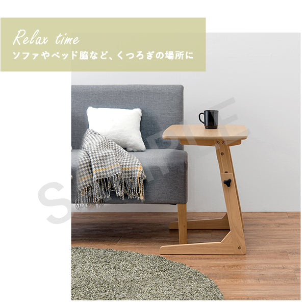 昇降テーブル デスクテーブル 4段階 作業テーブル 幅広い ソファ 便利 おしゃれ 北欧 シンプル モダン