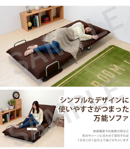 ソファベッド ソファ おしゃれ シーン 使用 可愛い ベッド キャスター 移動 シングル セミダブル ダブル