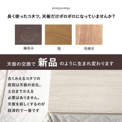 コタツ天板 こたつ こたつ天板 天板 リバーシブル 長年 新品 リニューアル おしゃれ 北欧 リビング コンパクト