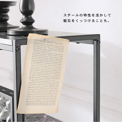 オープンラック ラック 収納家具 本棚 オープン モノトーン 気品 大理 高級感 ツヤ 高級 おしゃれ 北欧