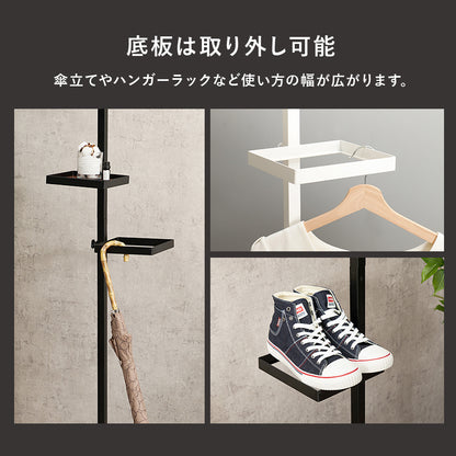 突っ張り棒 パーツ 6点セット 角型 収納家具 本棚 オシャレ ディスプレイ 突っ張りタイプ ポールラック 賃貸