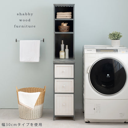 チェスト 収納家具 ランドリー 長年愛用 アンティーク加工 可愛らしい シャビ おしゃれ 北欧 シンプル モダン