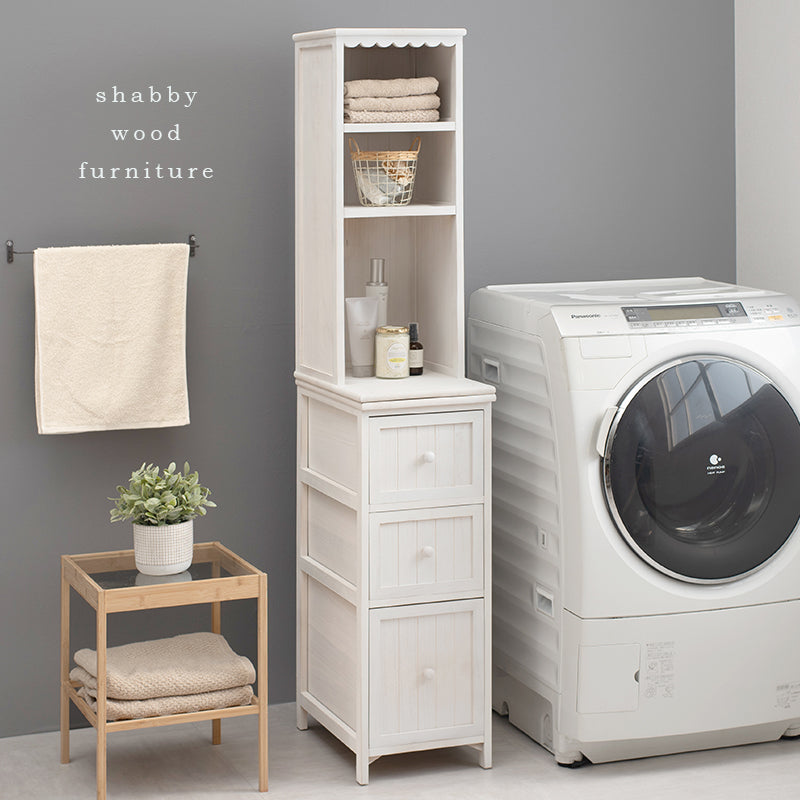 チェスト 収納家具 ランドリー 長年愛用 アンティーク加工 可愛らしい シャビ おしゃれ 北欧 シンプル モダン