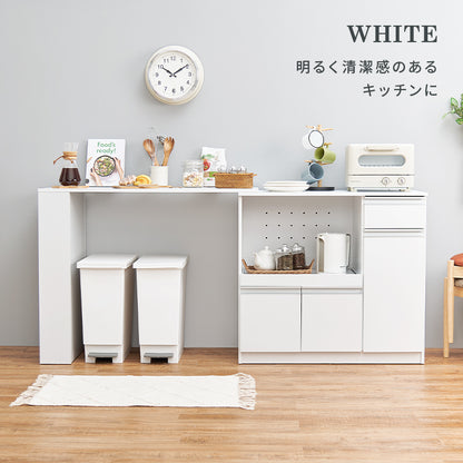 伸縮キッチンカウンター キッチン収納 食器棚 レンジ台 ラック 広い カウンターキャビネット 調整 調理器具
