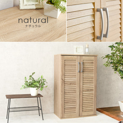 ルーバーシューズラック 玄関 収納家具 押入れ収納 収納 通気 ルーバー扉 シューズラック ルーバー 背面 湿気