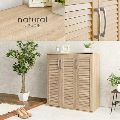 ルーバーシューズラック 玄関 収納家具 押入れ収納 収納 通気 ルーバー扉 シューズラック ルーバー 背面 湿気