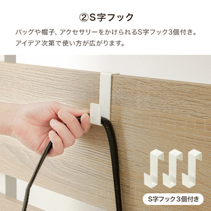 突っ張りマガジンラック 収納家具 本棚 突っ張り式収納 表紙 ディスプレイ フック 好み レイアウト 使用