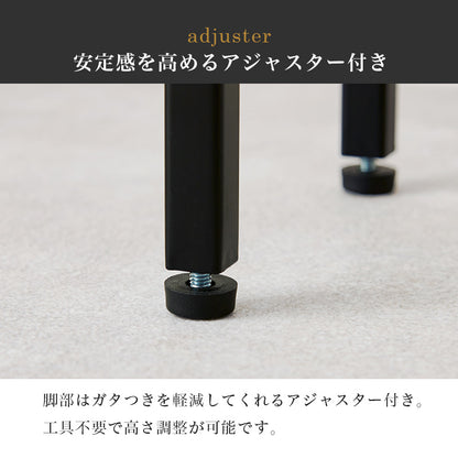 コンソールテーブル デスクテーブル コンクリート柄 リアル 天板 スチール 奥行 おしゃれ 北欧 シンプル