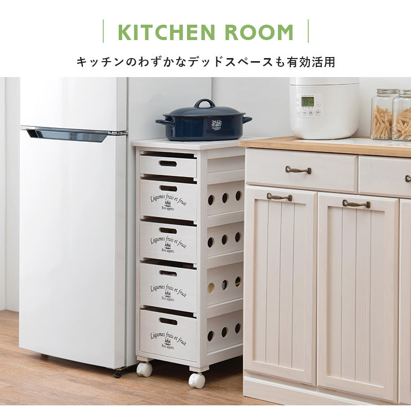 ストッカー キッチン収納 ワゴン 木製 野菜ストッカー タイル天板 熱い キャスター 通気 野菜 タイル 天板