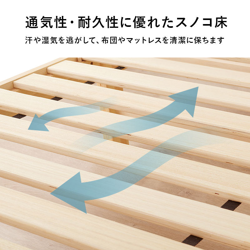 組立簡単 シングルベッド ベッド シングル ネジなし ネジ 工具 組立 床面下 床面 容量 収納 セミダブル ダブル