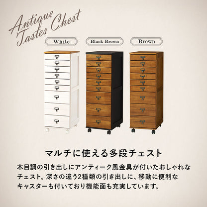 収納家具 ランドリー 多段チェスト キャスター 移動 引出し クリア ファイル 書類 おしゃれ 北欧 シンプル