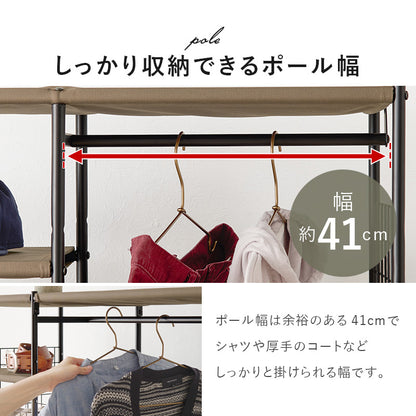 ハンガーラック 収納家具 収納 ハンガー収納 1カ所 ハンガー カ所 ワンピース ワン ピース コート キャスター