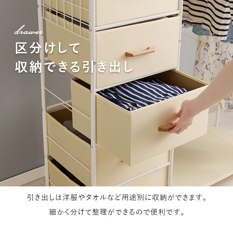 ハンガーラック 収納家具 収納 ハンガー収納 1カ所 ハンガー カ所 ワンピース ワン ピース コート キャスター