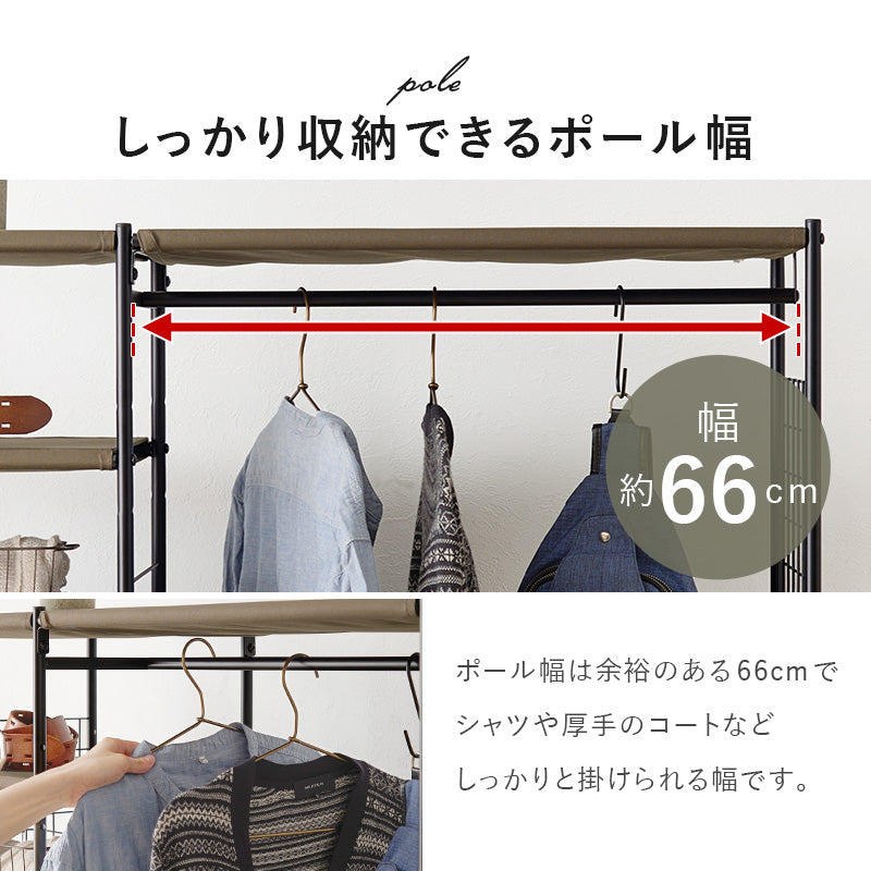 ハンガーラック 収納家具 収納 ハンガー収納 1カ所 ハンガー カ所 ワンピース ワン ピース コート キャスター