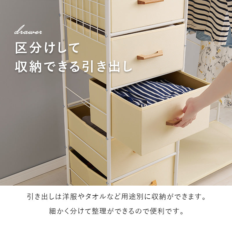 ハンガーラック 収納家具 収納 ハンガー収納 1カ所 ハンガー カ所 ワンピース ワン ピース コート キャスター