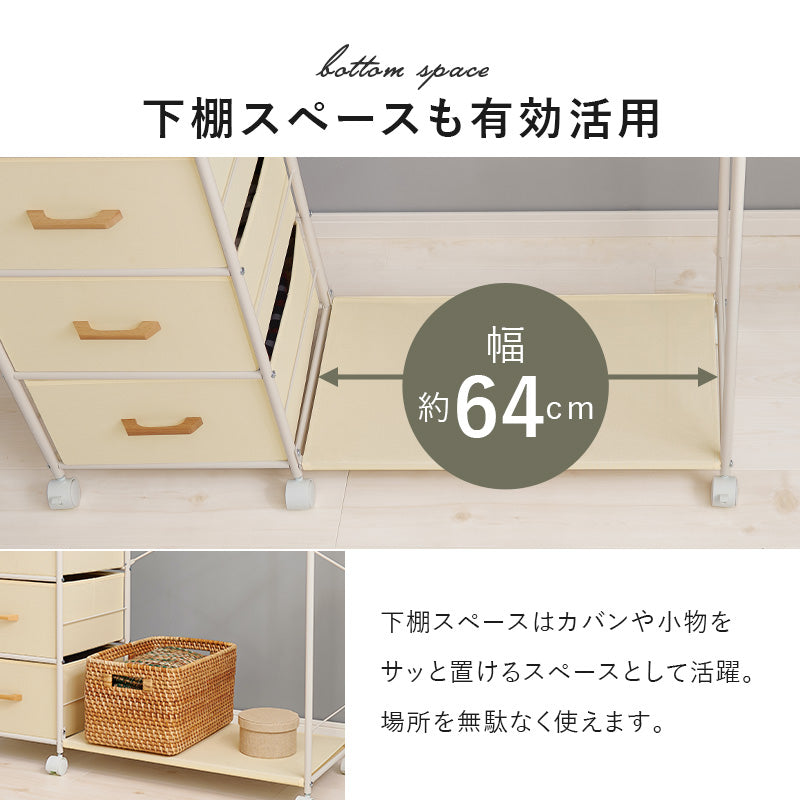 ハンガーラック 収納家具 収納 ハンガー収納 1カ所 ハンガー カ所 ワンピース ワン ピース コート キャスター