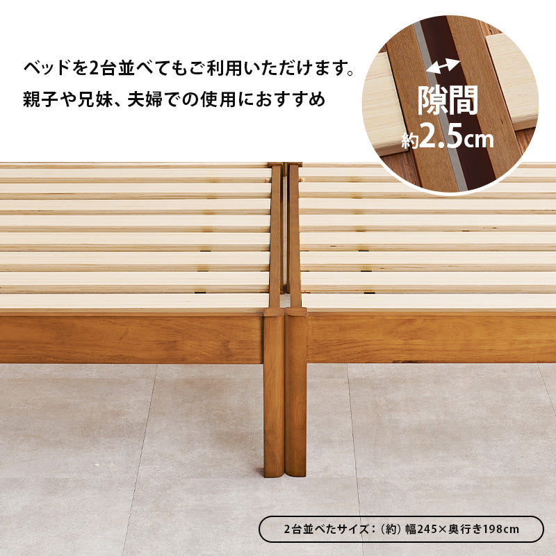 組立簡単 マットレス付セミダブルベッド ネジなし 工具 無い ボンネルコイルマットレスセット 寝心地