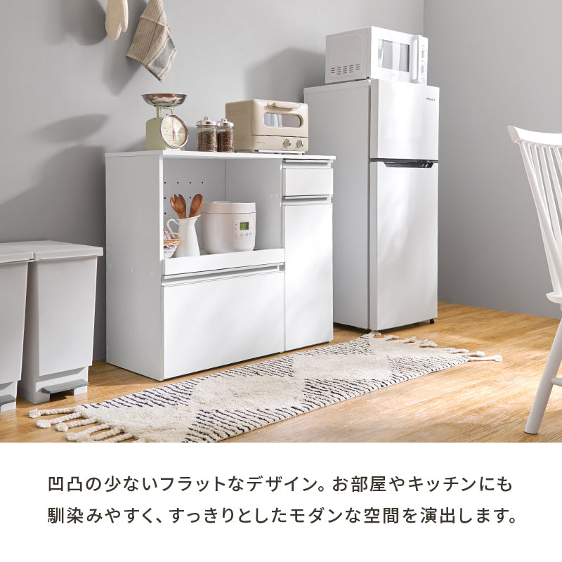 キッチンカウンター 収納庫タイプ キッチン収納 食器棚 レンジ台 ラック カウンターキャビネット 作業 天板