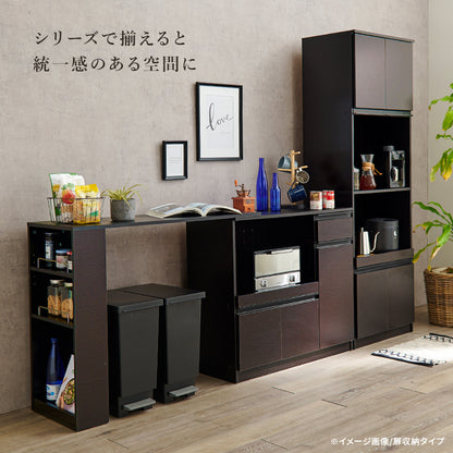 キッチンカウンター 収納庫タイプ キッチン収納 食器棚 レンジ台 ラック カウンターキャビネット 作業 天板
