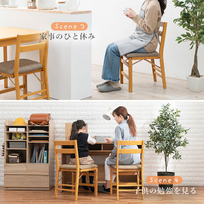 折りたたみチェア チェア 椅子 スツール 天然木 クッション座面 天然 フレーム クッション 座面 採用