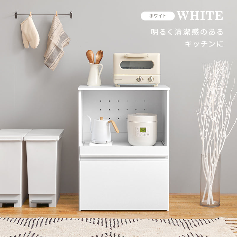 キッチンカウンター 収納庫タイプ キッチン収納 食器棚 レンジ台 ラック 狭い カウンターキャビネット 作業