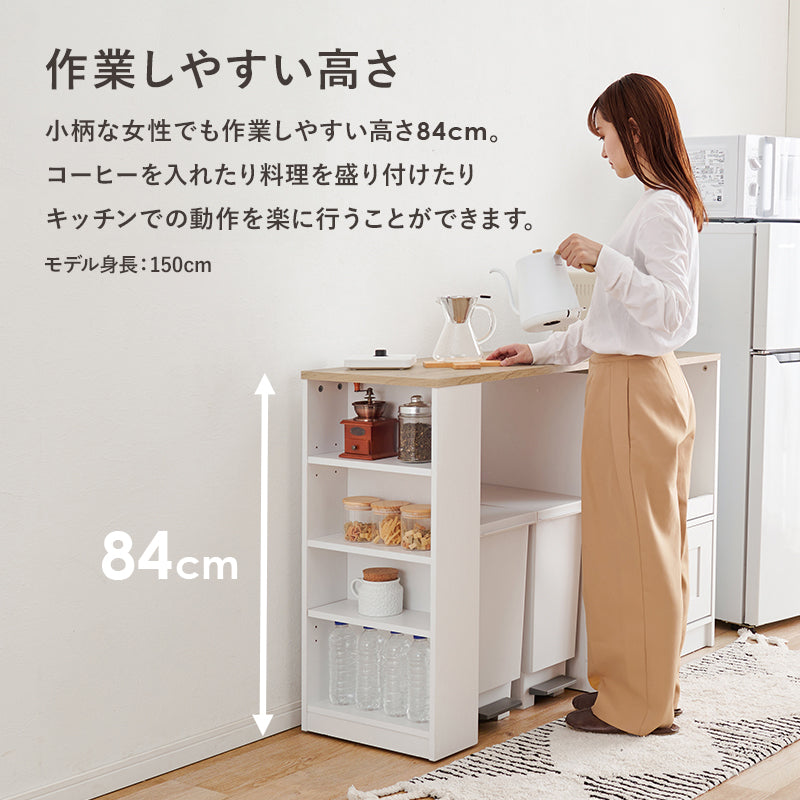 カウンター専用オプションテーブル キッチン収納 食器棚 レンジ台 キッチンラック 単品商品 機種 確認