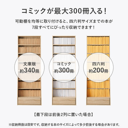 ブックラック 収納家具 1cmピッチ ハイタイプ 容量本棚 棚板 調節 広い 奥行 引出し 日用 幅60cm おしゃれ 北欧