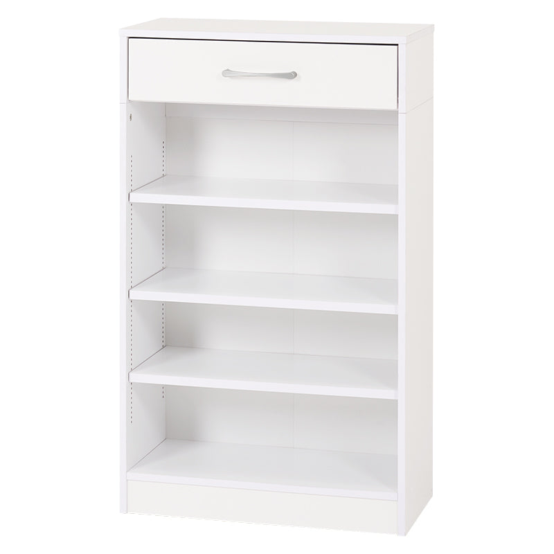 ブックラック 本棚 収納家具 ラック 収納 1cmピッチ ピッチ 棚板 調節 上部 引出し 幅60cm おしゃれ 北欧