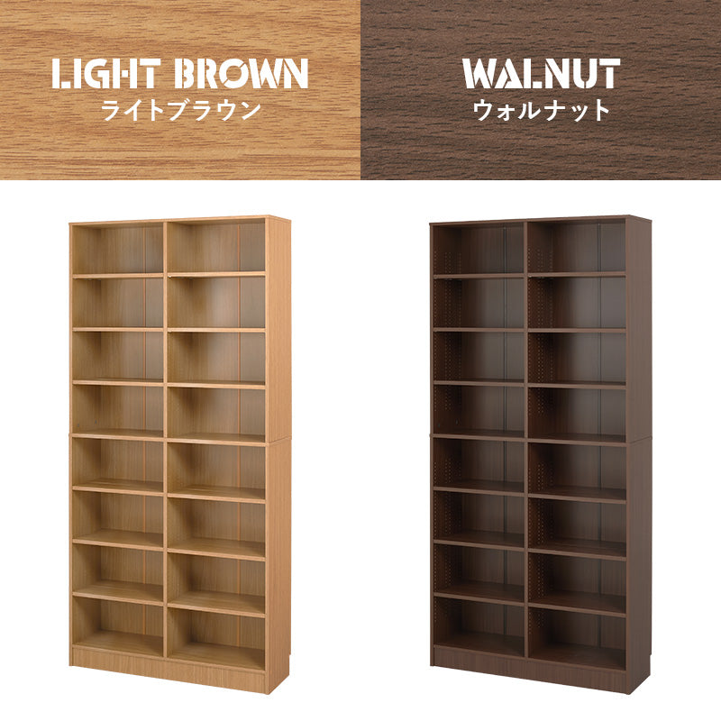 ブックシェルフ 本棚 収納家具 ラック 収納 前後2列 前後 棚板 容量収納 容量 マンガ おしゃれ 北欧 シンプル