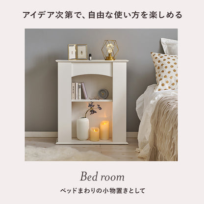 マントルピース 収納家具 キャビネット センスアップ 柱部分 生活感 整理 北欧 おしゃれ シンプル モダン