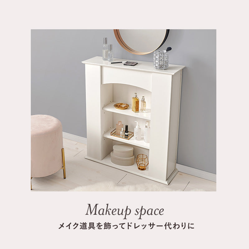 マントルピース 収納家具 キャビネット センスアップ 柱部分 生活感 整理 北欧 おしゃれ シンプル モダン