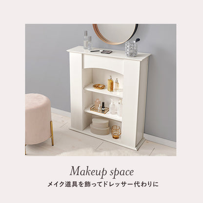 マントルピース 収納家具 キャビネット センスアップ 柱部分 生活感 整理 北欧 おしゃれ シンプル モダン