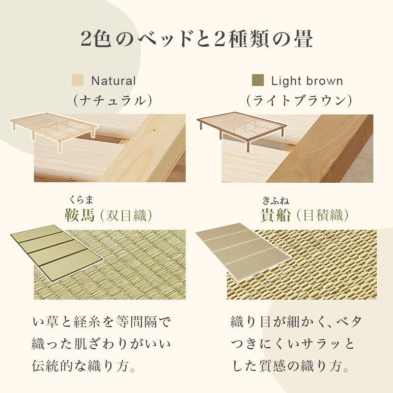 畳ダブルベッド クイーンベッド 天然い草 畳マット すのこベッド 使用 ロングサイズ 敷布 シングル