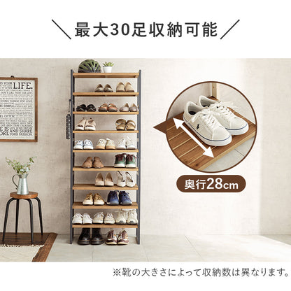 シューズラック 収納家具 玄関 押入れ収納 オープン サンダル ブーツ 組み換え シューズ ラック
