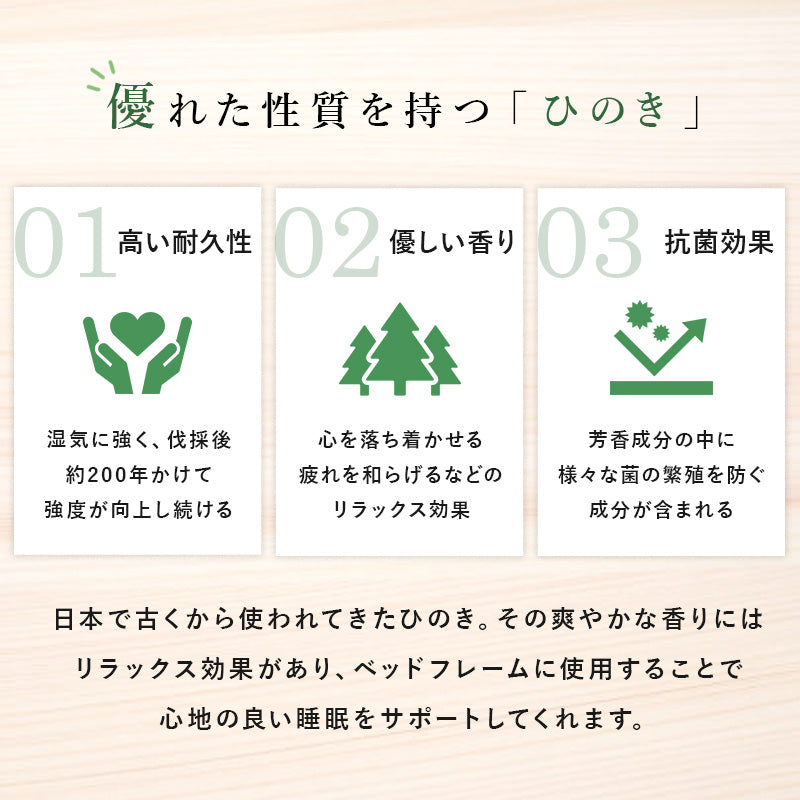 セミダブル パレットベッド ベッド セミダブルベッド すのこ すのこベッド ひのき 香り すのこ板 模様替え