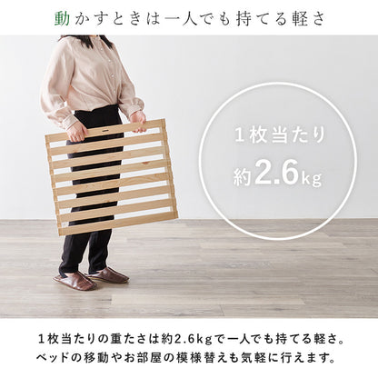 セミダブル パレットベッド ベッド セミダブルベッド すのこ すのこベッド ひのき 香り すのこ板 模様替え