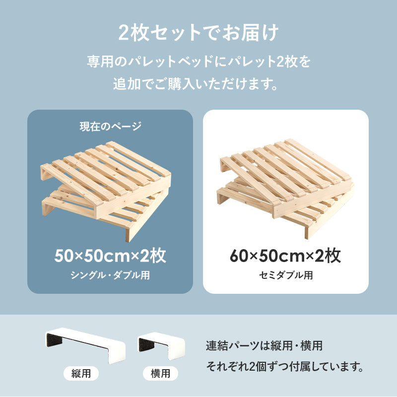 パレットベッド専用 追加床板2枚組 ベッド  パレットベッド 追加床板2 パレット 追加 床板 セット 機種 確認