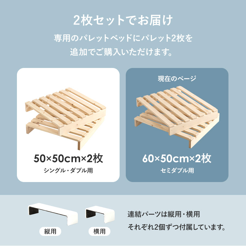 パレットベッド専用 追加床板2枚組 ベッド  パレットベッド 追加床板2 パレット 追加 床板 セット 機種 確認