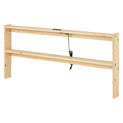 ヘッドボード ベッド ダブル 隙間 枕元 収納 棚板 コンセント 便利 ダブルサイズ対応 幅140cm シングル