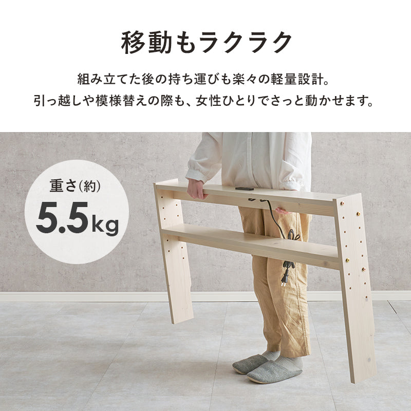 ヘッドボード ベッド ダブル 隙間 枕元 収納 棚板 コンセント 便利 セミダブルサイズ対応 セミ 幅120cm シングル