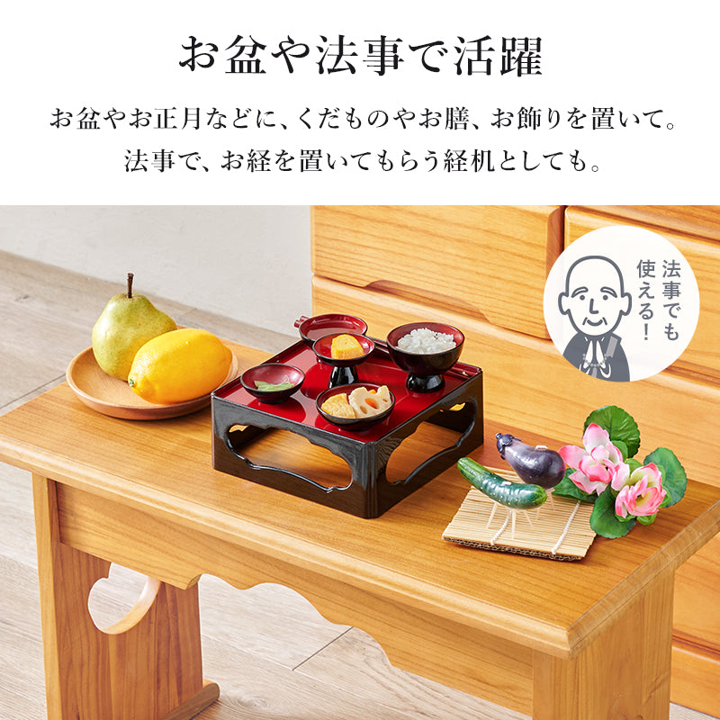供物台2点セット テーブル サイドテーブル  コンパクト 収納 日常使い 日常 仏具 軽い 供え物 おしゃれ 北欧