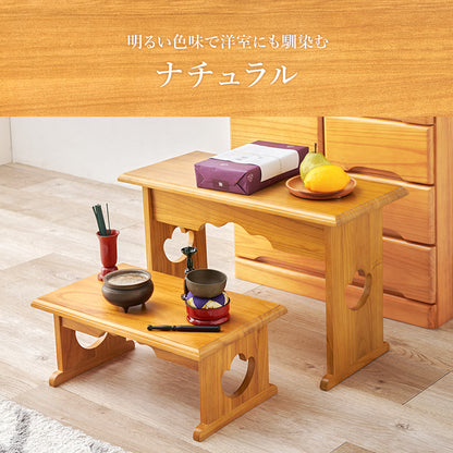 供物台2点セット テーブル サイドテーブル  コンパクト 収納 日常使い 日常 仏具 軽い 供え物 おしゃれ 北欧